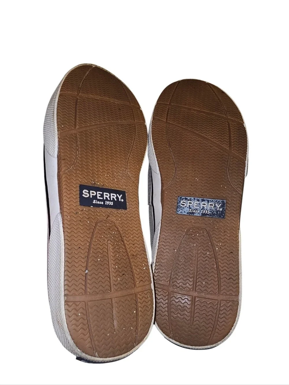 💰Sperry Men's Gray Canvas Boat Shoes with White Laces